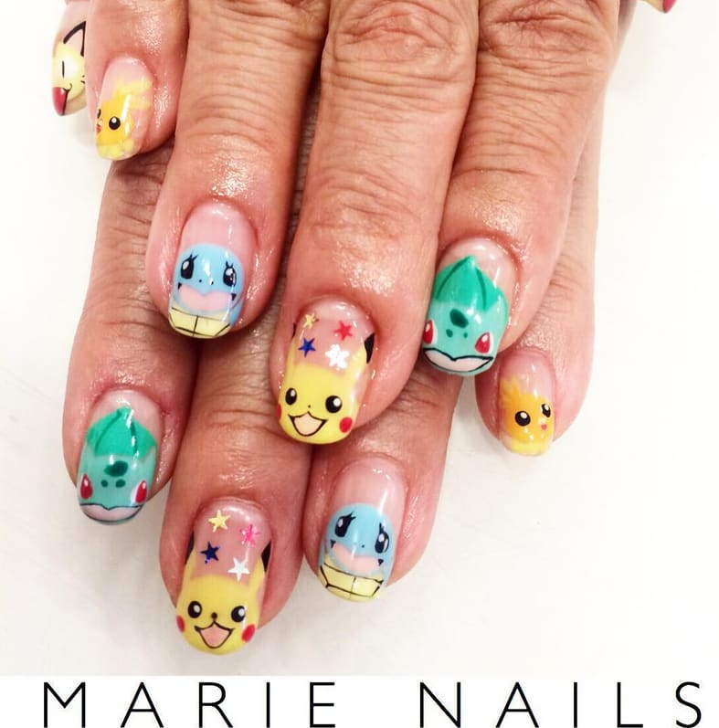 Pokemon Nail Art
