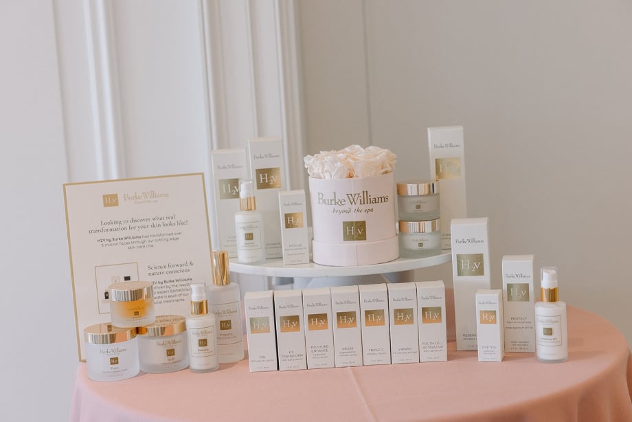 a line of skincare products
