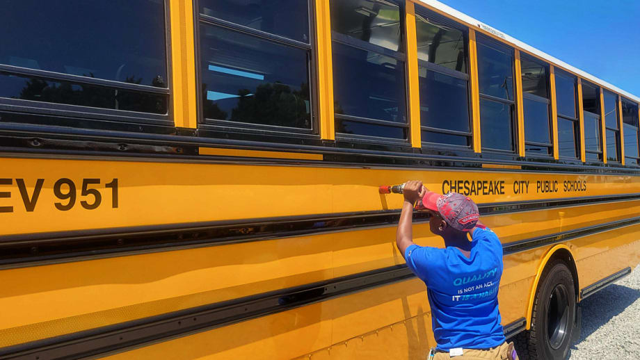 Virginia District Debuts Stop-Arm Cameras, Safety Tech on Electric School Buses
