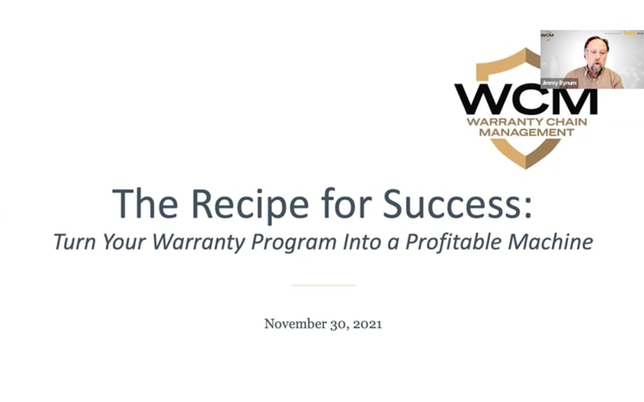 The Recipe for Success: Turn Your Warranty Program Into a Profitable Machine