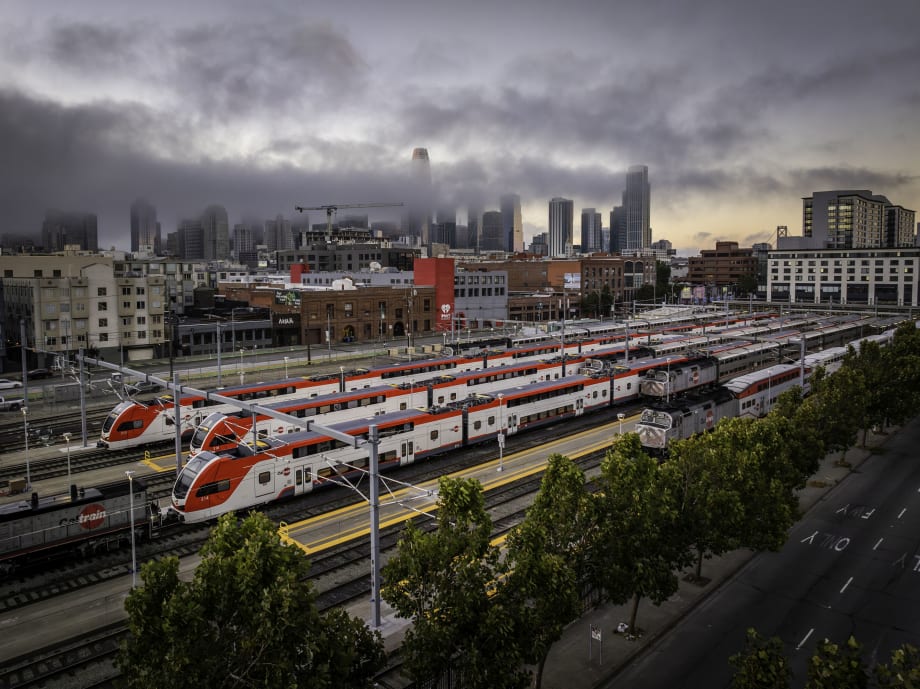 Caltrain Begins Fully Electrified Train Service