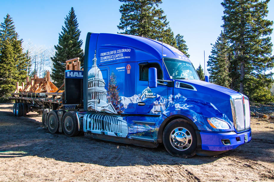 Capitol Christmas Tree Starts Journey to U.S. Capitol Building