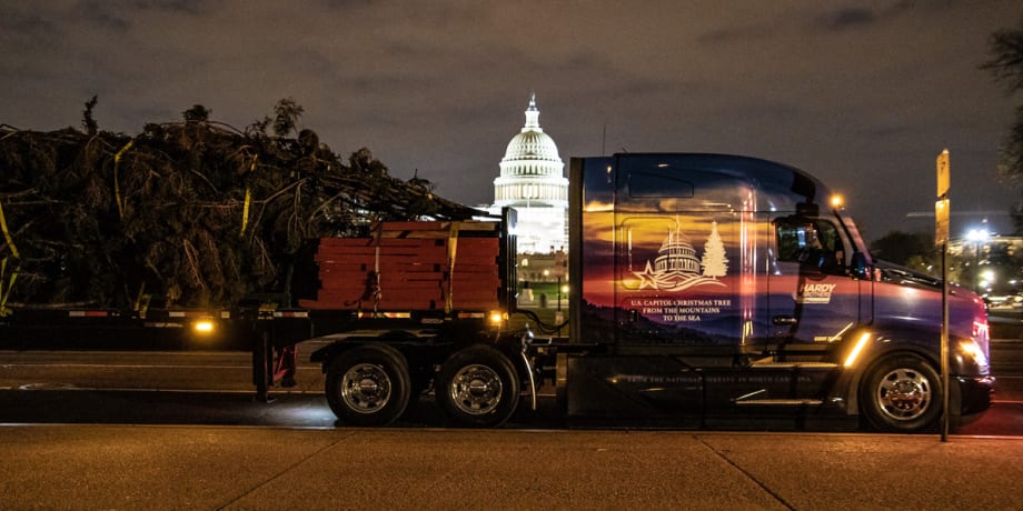 Who Hauled the U.S. Capitol Christmas Tree?