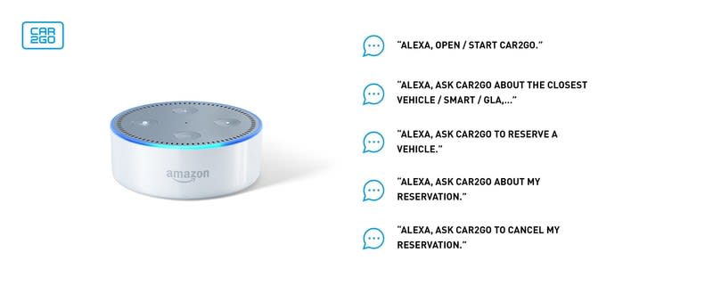 car2go Skill Now Available for Amazon Alexa