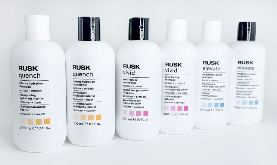 A haircare product lineup