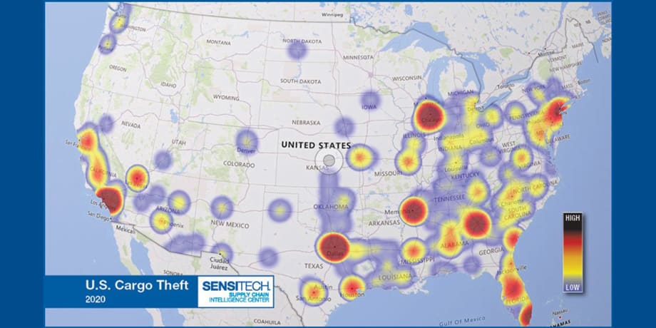 Report: Cargo Thefts Hit Five-Year High in 2020 