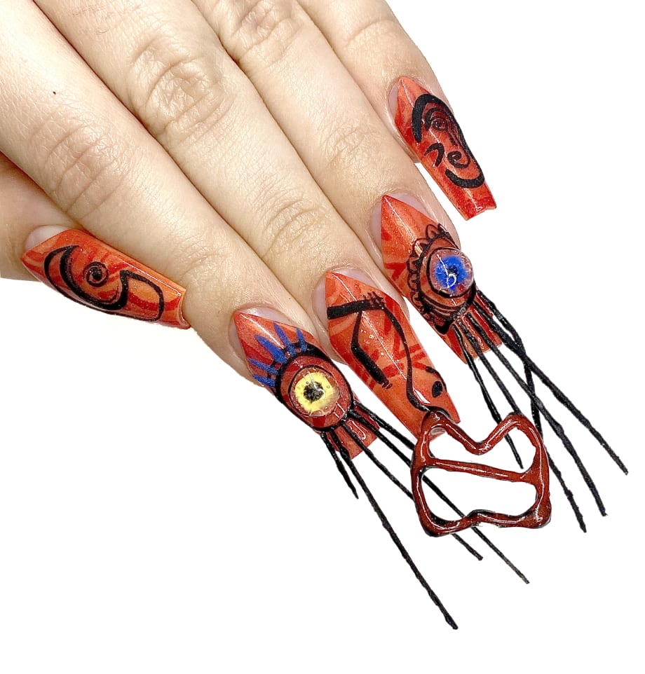 OPI NTNA Challenge 4: Avant-Garde Tribute Nail Art (Carly)
