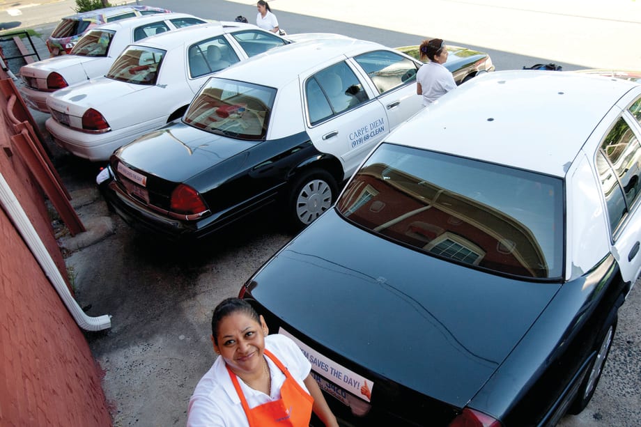 Cleaning Company Stocks Fleet with Police Cruisers