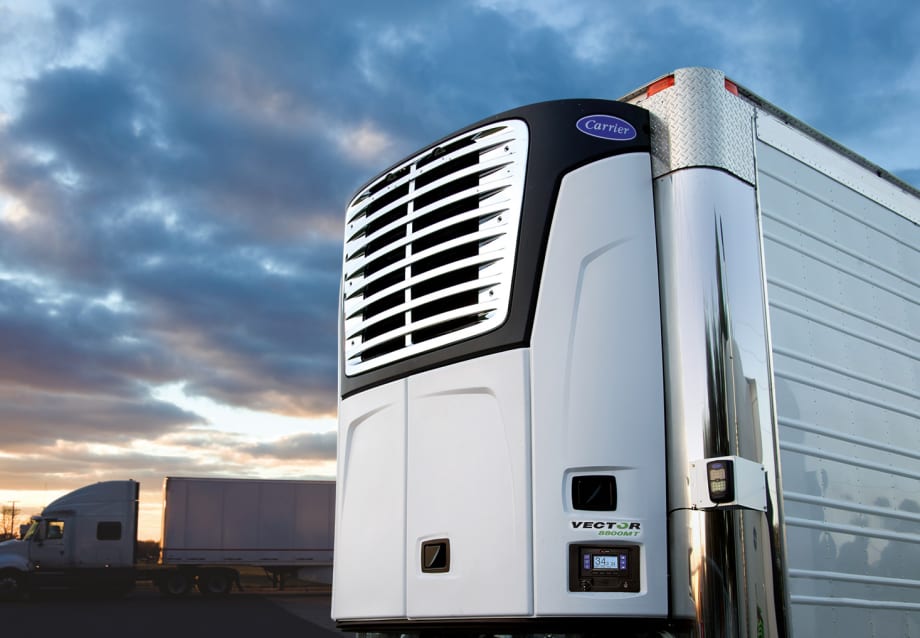 Carrier Adds Greener Premium Performance Vector Trailer Refrigeration