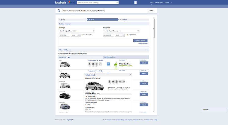 CarTrawler Releases Open Source Facebook App