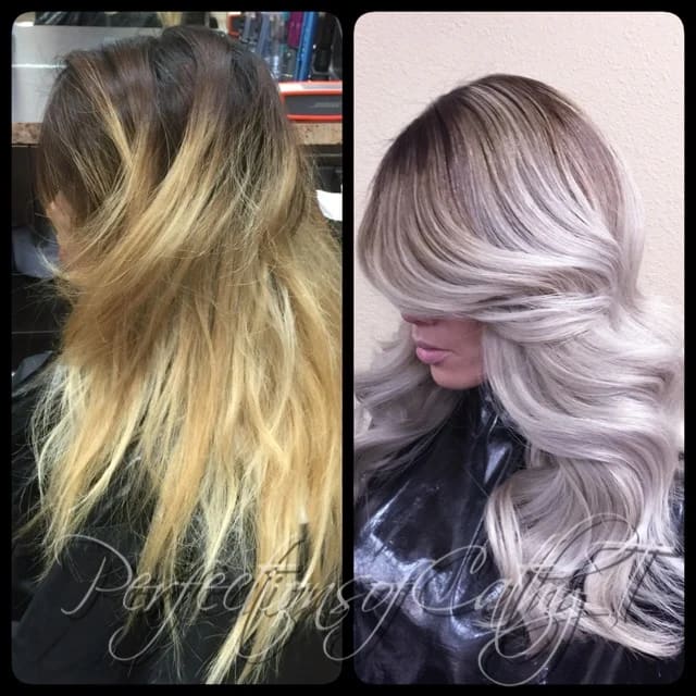TRANSFORMATION: Dead Blonde To Frosty Sombre