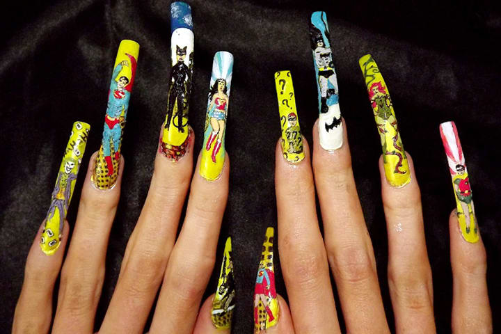 Comic-Con Nails: Comic Book Nail Art for Heroes and Villains