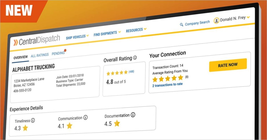 Central Dispatch's New Ratings System Drawing Many User Reviews