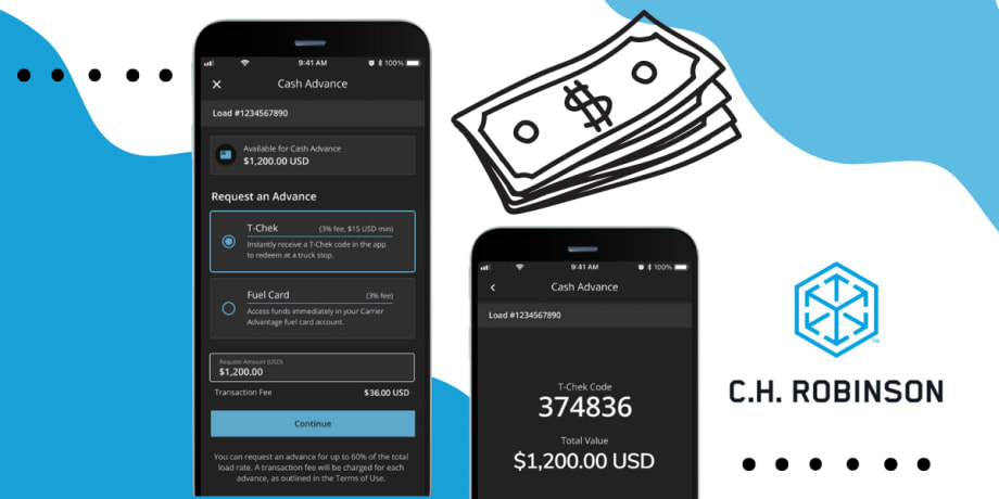C.H. Robinson Introduces Digital Cash Advance for Motor Carriers 