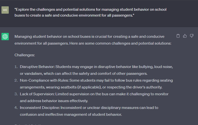 5 Useful ChatGPT Prompts for School Transportation Pros