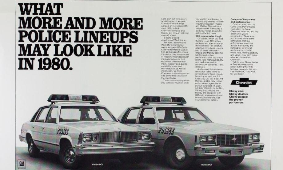 Chevrolet’s 70-Year History of Building Police Vehicles