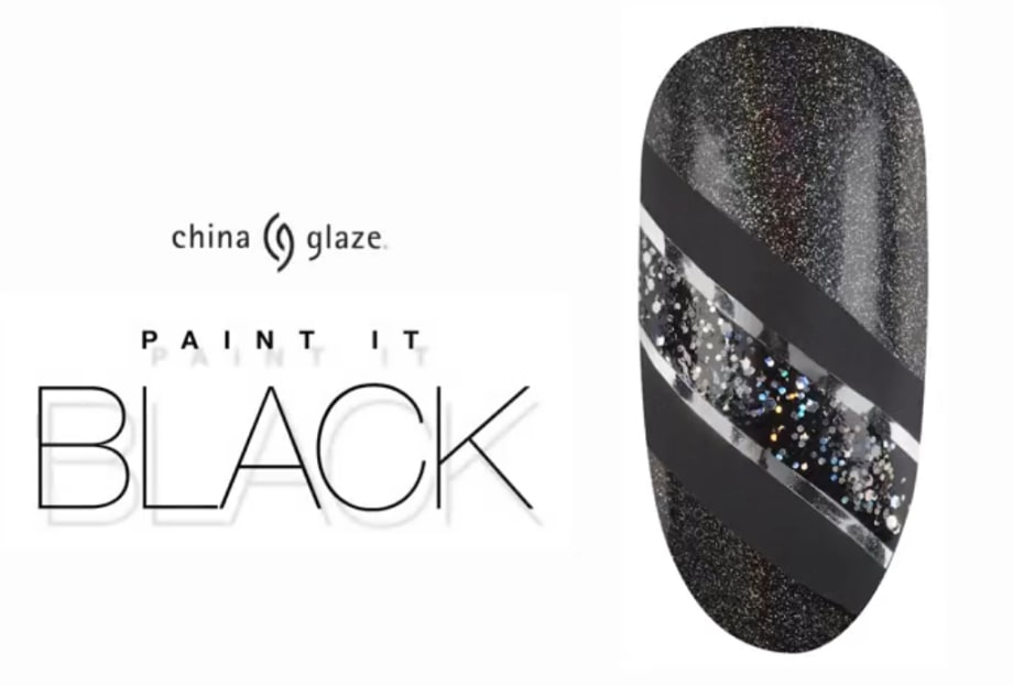 Witch-Worthy Black Striped Nail Art From China Glaze