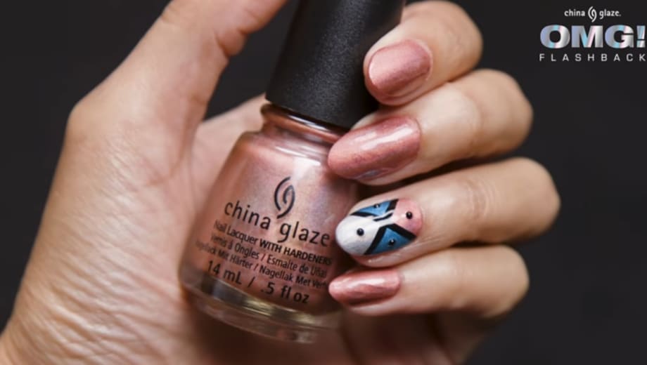 China Glaze Tribal Holo Nail Art