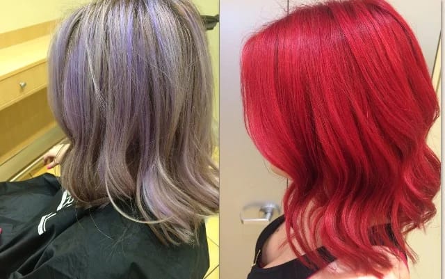 TRANSFORMATION: Lavender to Bright Red