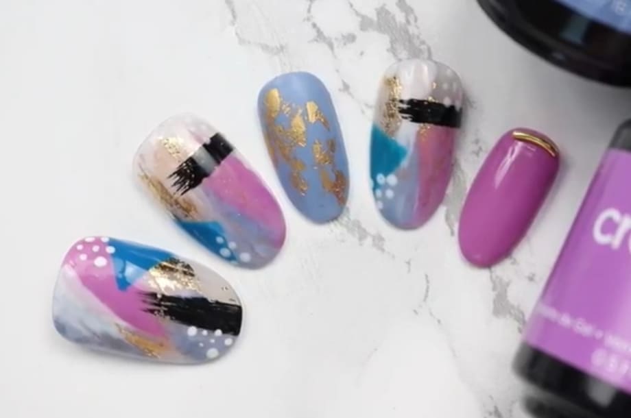 CND Creative Play Abstract Nail Art