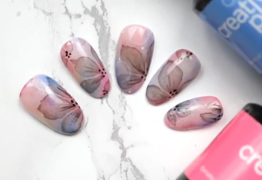 CND Creative Play Spring Floral Nail Art Tutorial