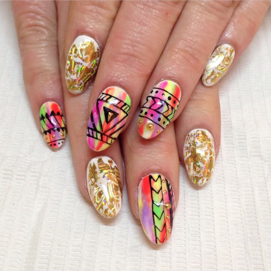Music Festival Nail Art