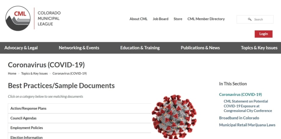 Nonprofit Creates COVID-19 Resource Page for Local Governments