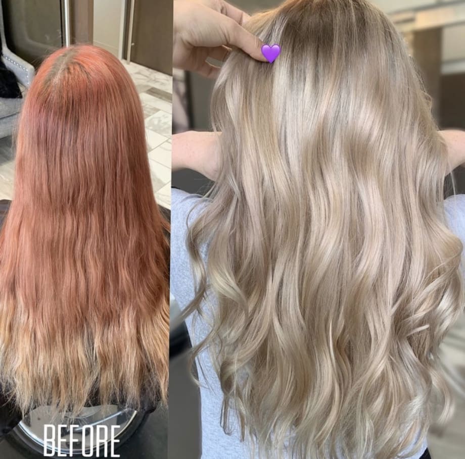 Color Correction: Faded Rose to Dimensional Blonde