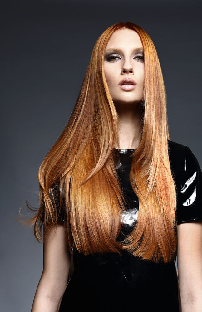 SHINY PENNY: Goldwell Copper Color Formula and Kerasilk How To