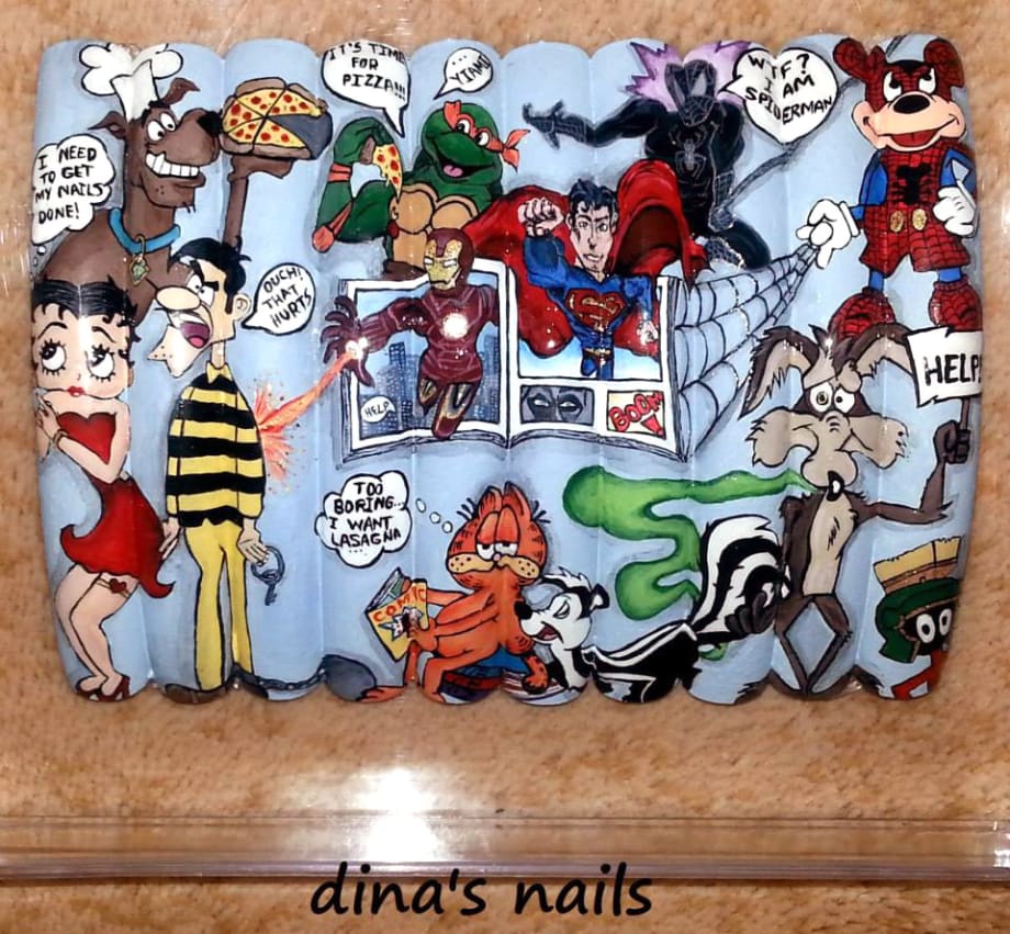 Comic-Con Nails: Comic Book Nail Art for Heroes and Villains