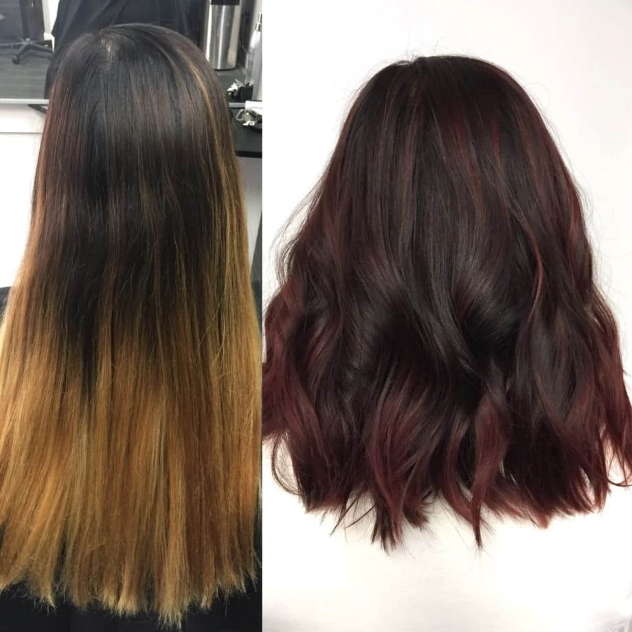 Old Ombre To Dimensional Brunette