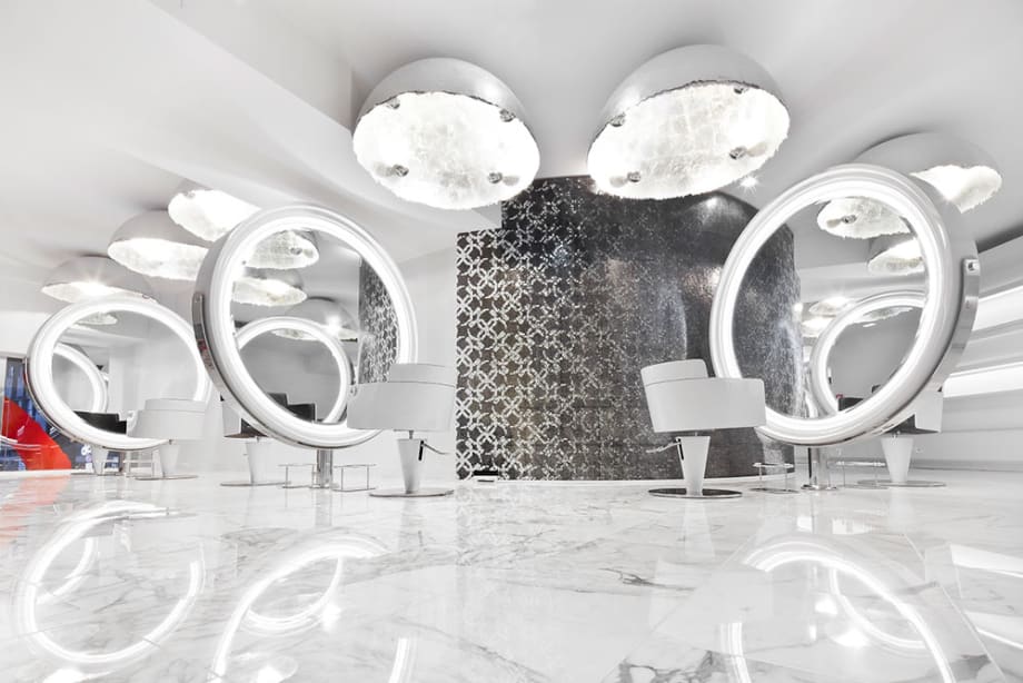 SALON TOUR: Milan's Coppola Salon Featuring Gamma&Bross Furniture
