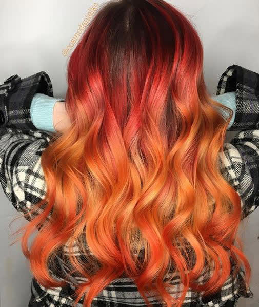 HOW-TO: Fall Bonfire Hair Color