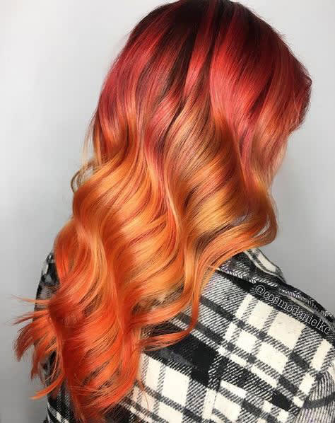 HOW-TO: Fall Bonfire Hair Color