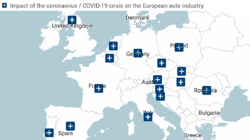 COVID-19 Causes Nearly 1.5 Million Vehicles in Production Losses for European Auto Manufacturers