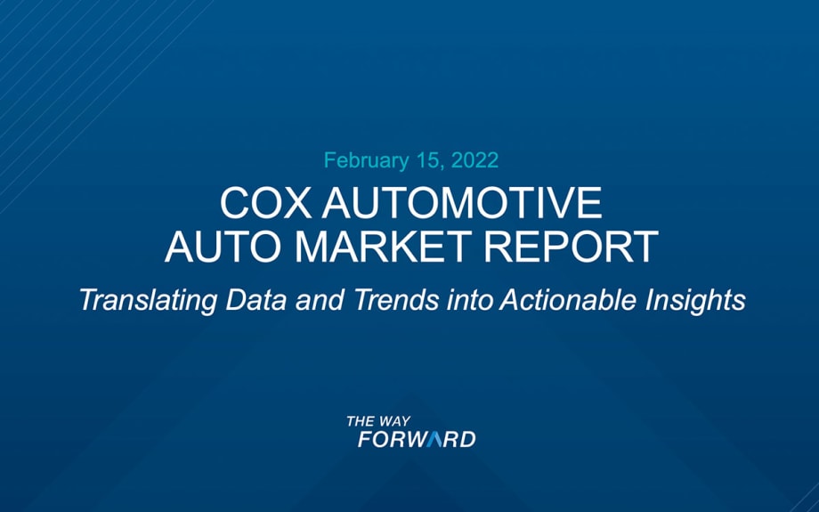 Cox Automotive Auto Market Report