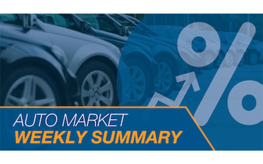Cox Automotive: Auto Market Weekly Summary