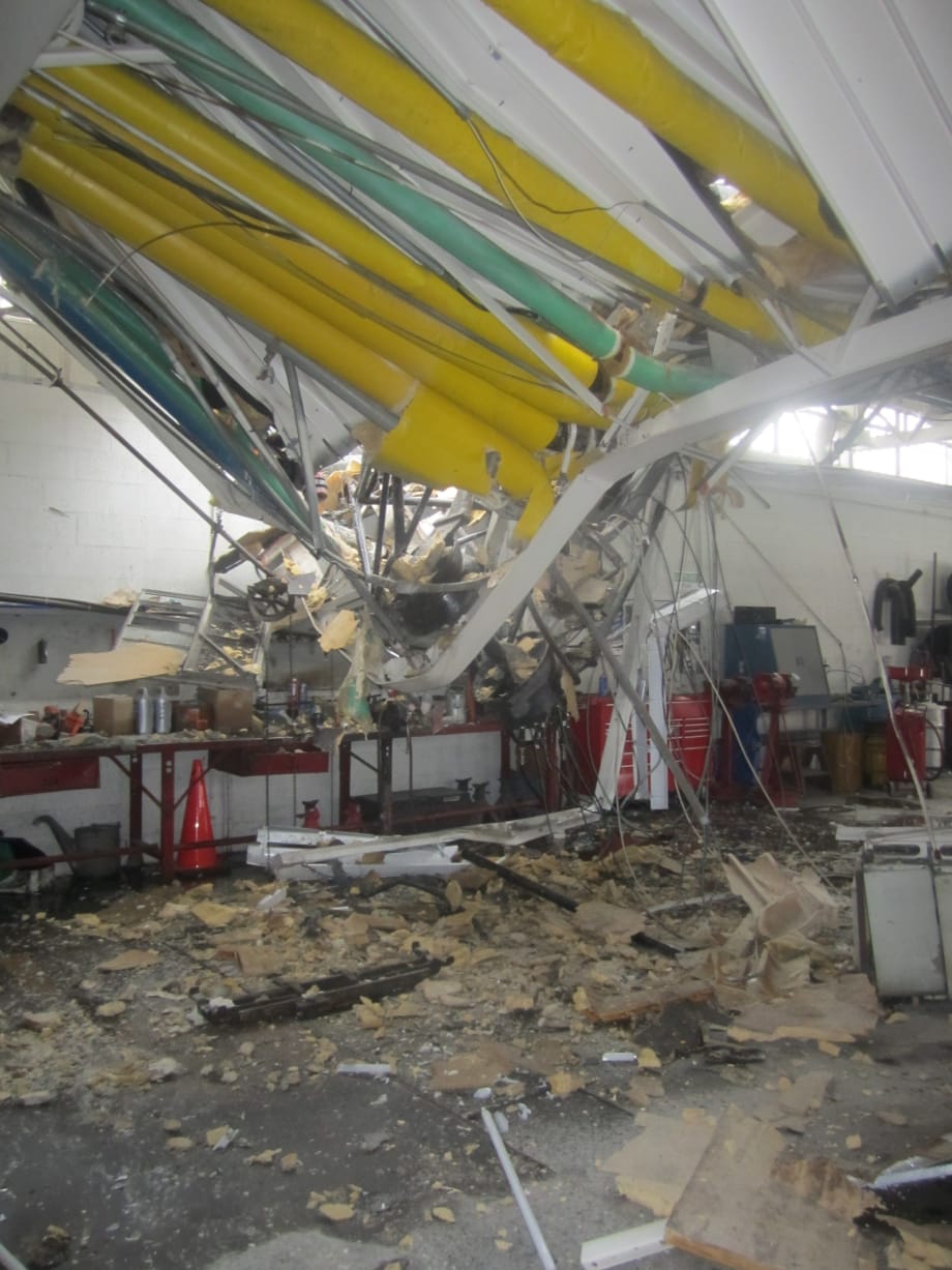 Crane Collapse Damages Kent County Fleet Facility