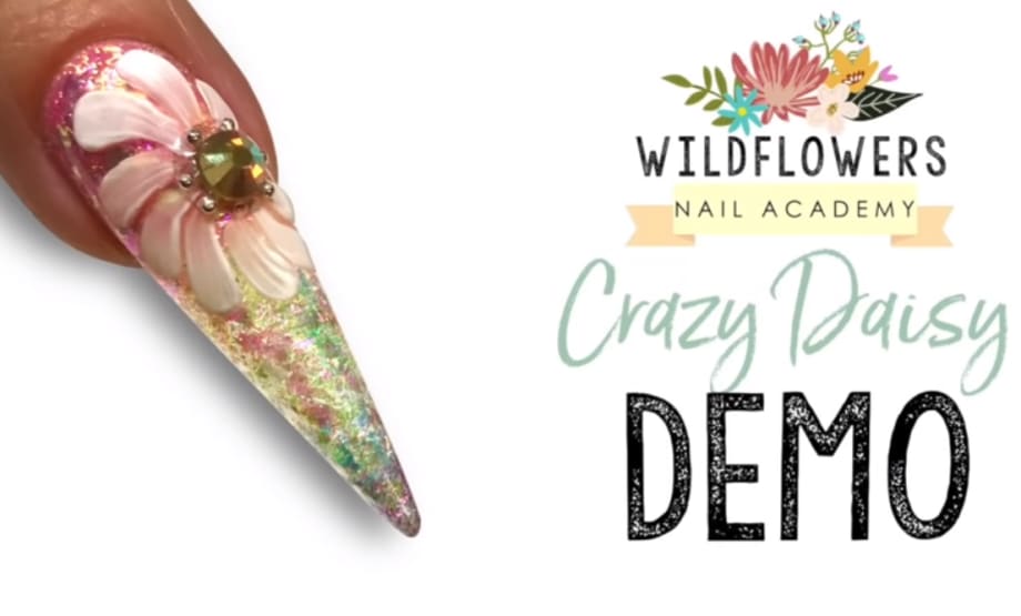 Crazy Daisy Nail Art Tutorial