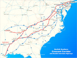 Norfolk Southern Offers Intermodal Service from Birmingham to Northeast and Mexico