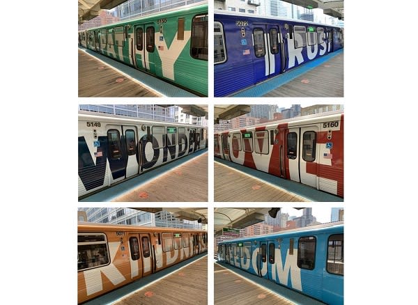 CTA Unveils Mobile Artwork for Green Line Railcars