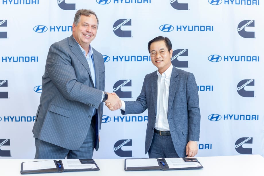 Cummins, Hyundai Team up to Commercialize Electric, Fuel-Cell Powertrains