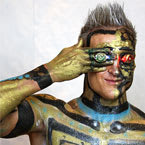 Cyborg-Terminator Body Painting Creation by Orlando Barsallo