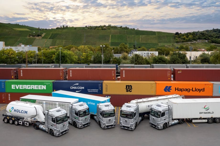 Daimler GenH2 trucks.