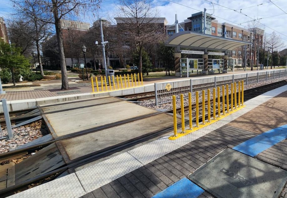 DART light rail station.
