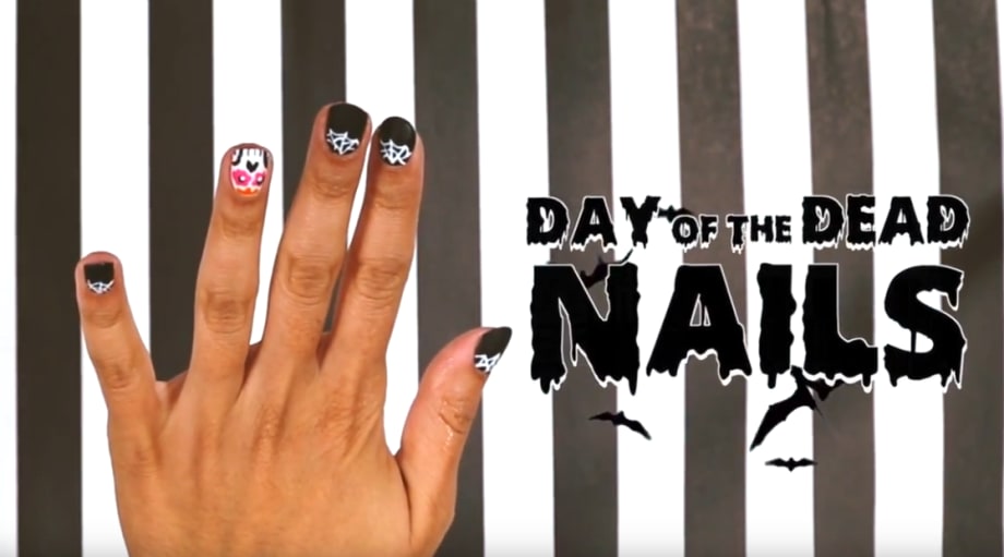 Day of the Dead-Inspired Nail Art Tutorial