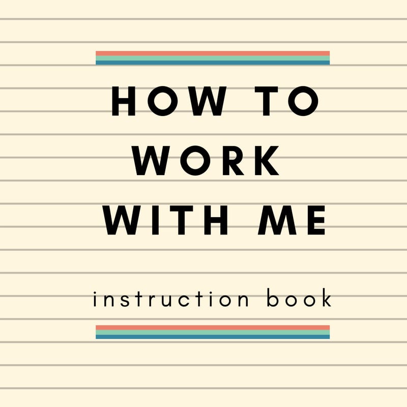 What If You Came With Operating Instructions?