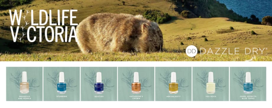 Dazzle Dry’s Wildlife Victoria Collection Benefits Australian Animals Affected by Wildfires