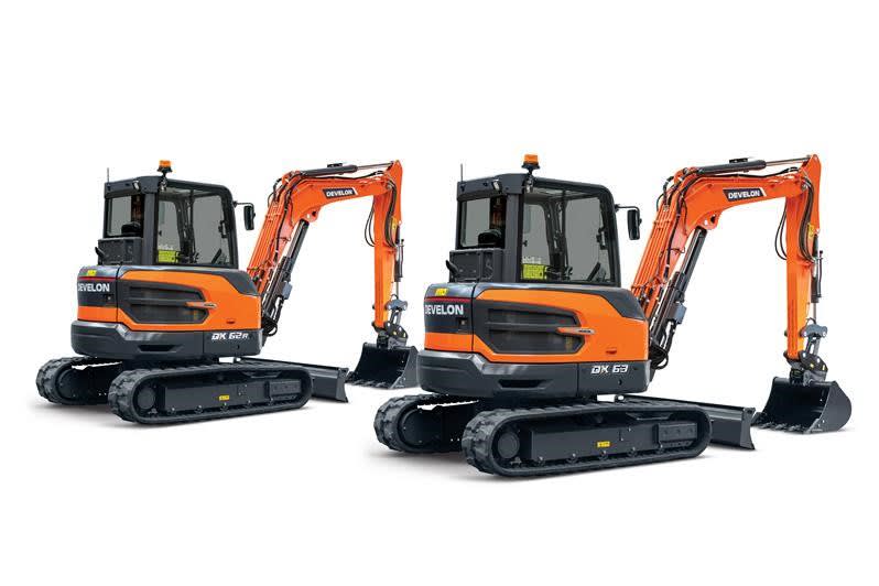 DEVELON's DX62R-7 and DX63-7 Mini Excavators for Tight Spaces