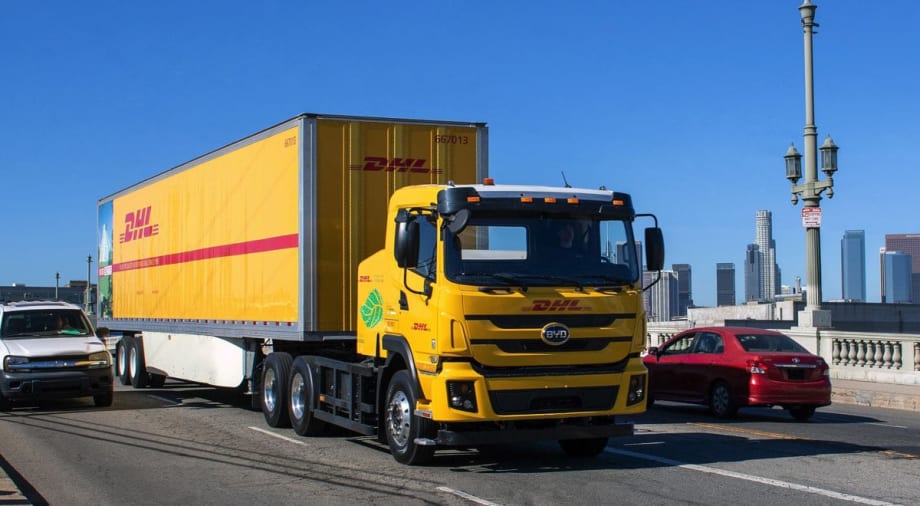 DHL Piloting BYD Electric Tractors in Los Angeles